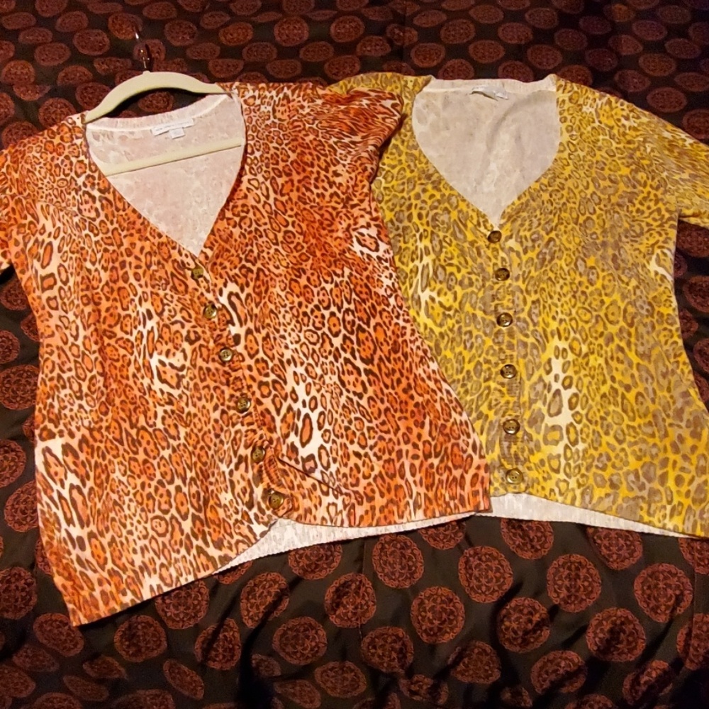 Leopard print sweaters